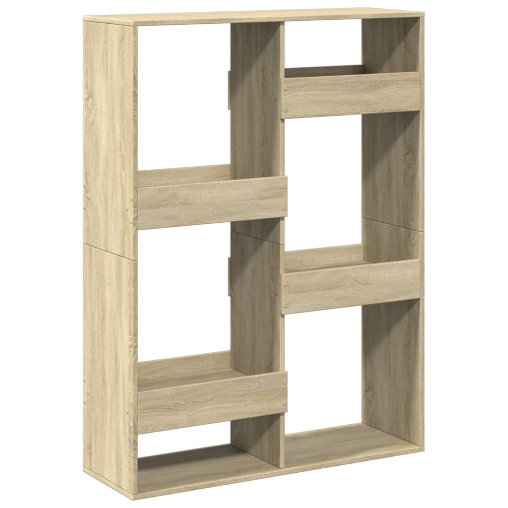 Bibliothèque chêne sonoma 100x33x135 cm bois d'ingénierie - XIOS