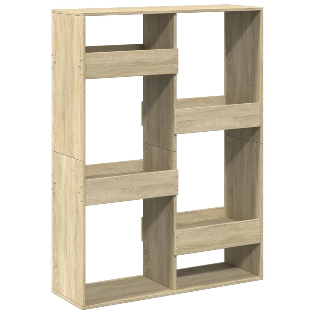 Bibliothèque chêne sonoma 100x33x135 cm bois d'ingénierie - XIOS