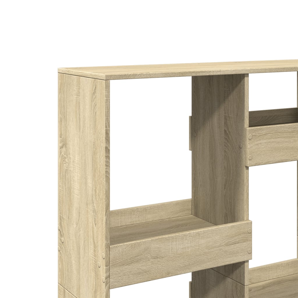 Bibliothèque chêne sonoma 100x33x135 cm bois d'ingénierie - XIOS