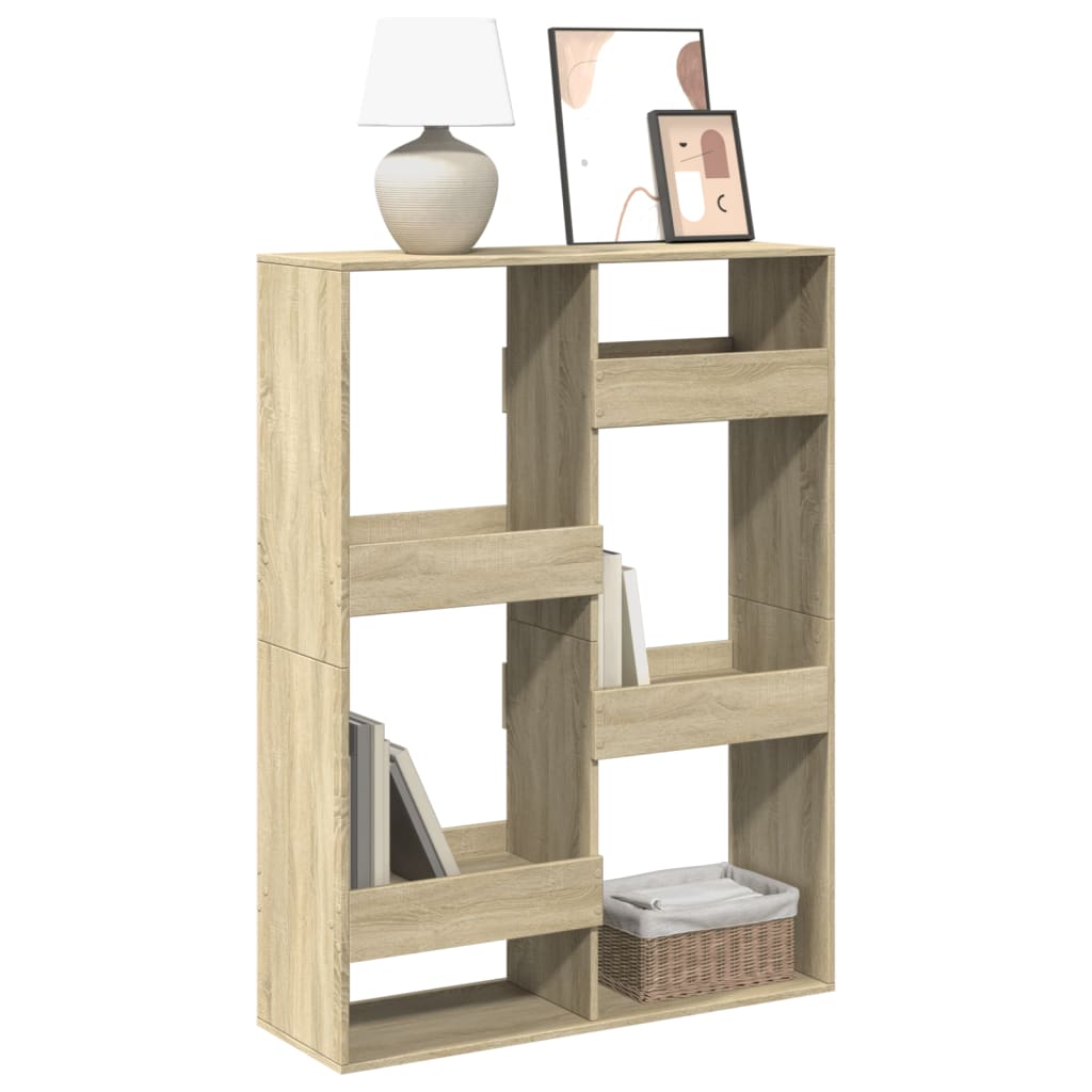 Bibliothèque chêne sonoma 100x33x135 cm bois d'ingénierie - XIOS