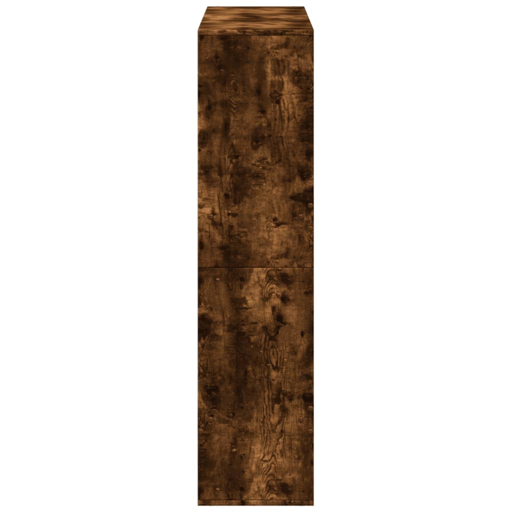 Bibliothèque chêne fumé 100x33x135 cm bois d'ingénierie - XIOS