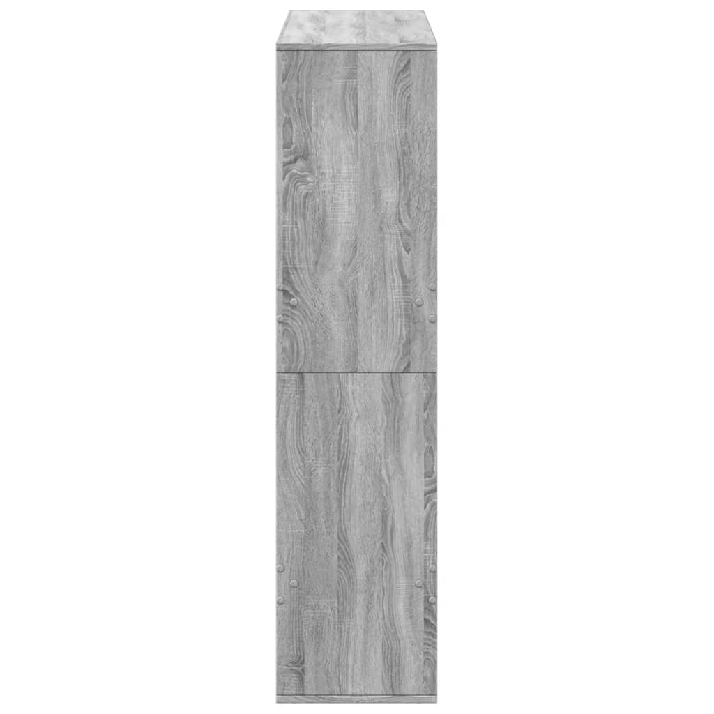 Bibliothèque sonoma gris 100x33x135 cm bois d'ingénierie - XIOS