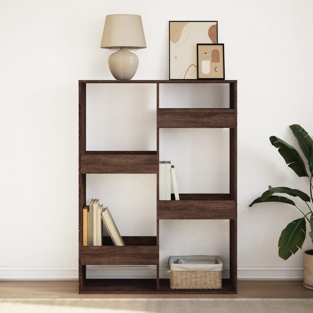Bibliothèque chêne marron 100x33x135 cm bois d'ingénierie - XIOS
