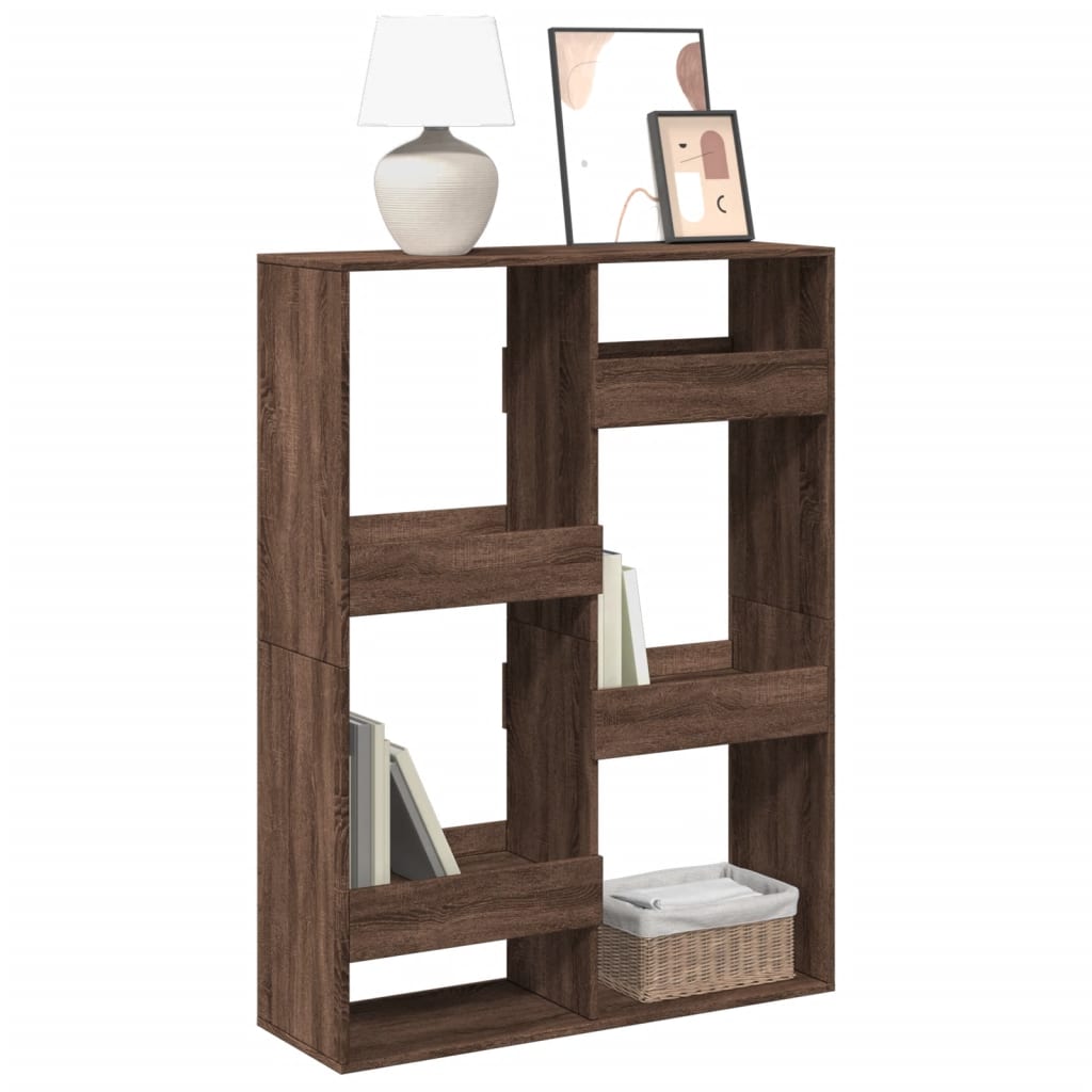 Bibliothèque chêne marron 100x33x135 cm bois d'ingénierie - XIOS