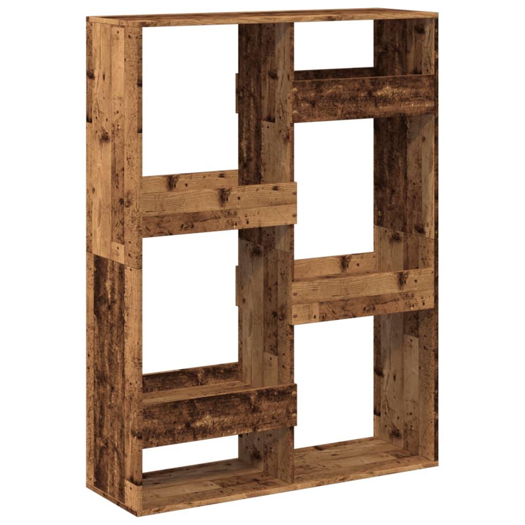 Bibliothèque vieux bois 100x33x135 cm bois d'ingénierie - XIOS