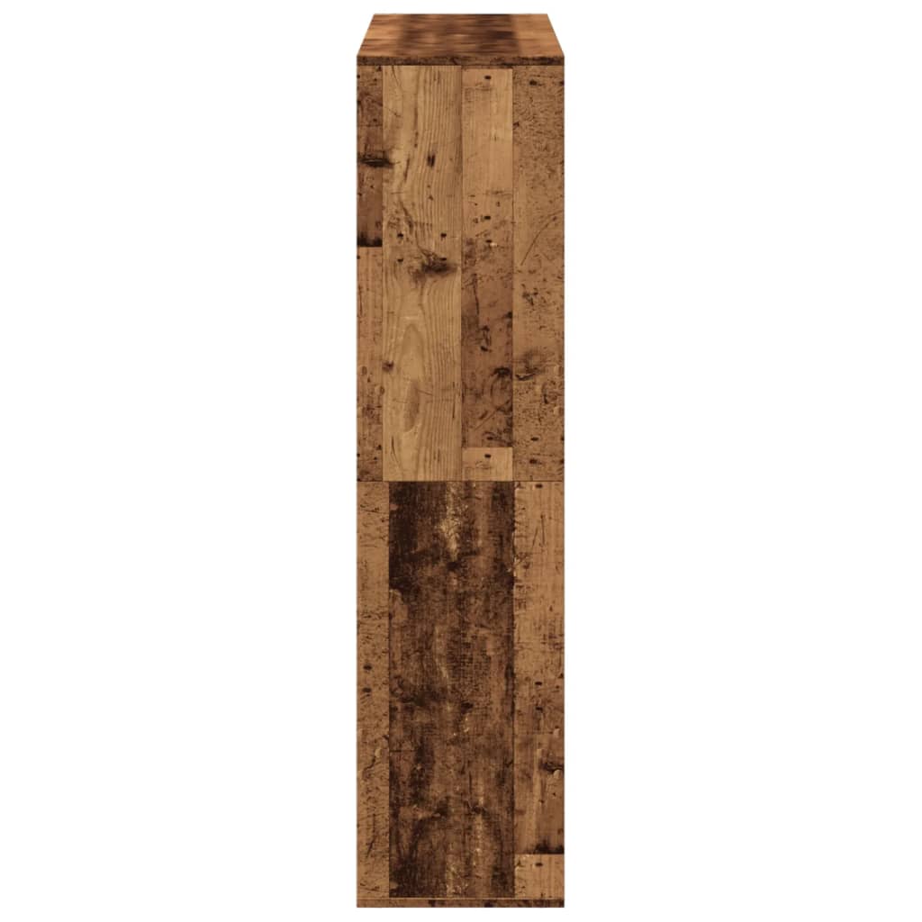 Bibliothèque vieux bois 100x33x135 cm bois d'ingénierie - XIOS