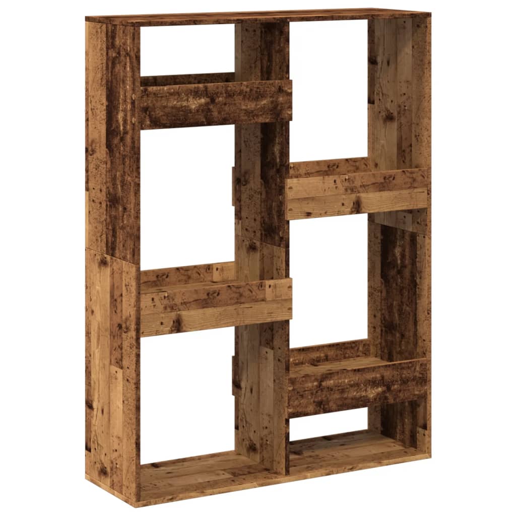Bibliothèque vieux bois 100x33x135 cm bois d'ingénierie - XIOS