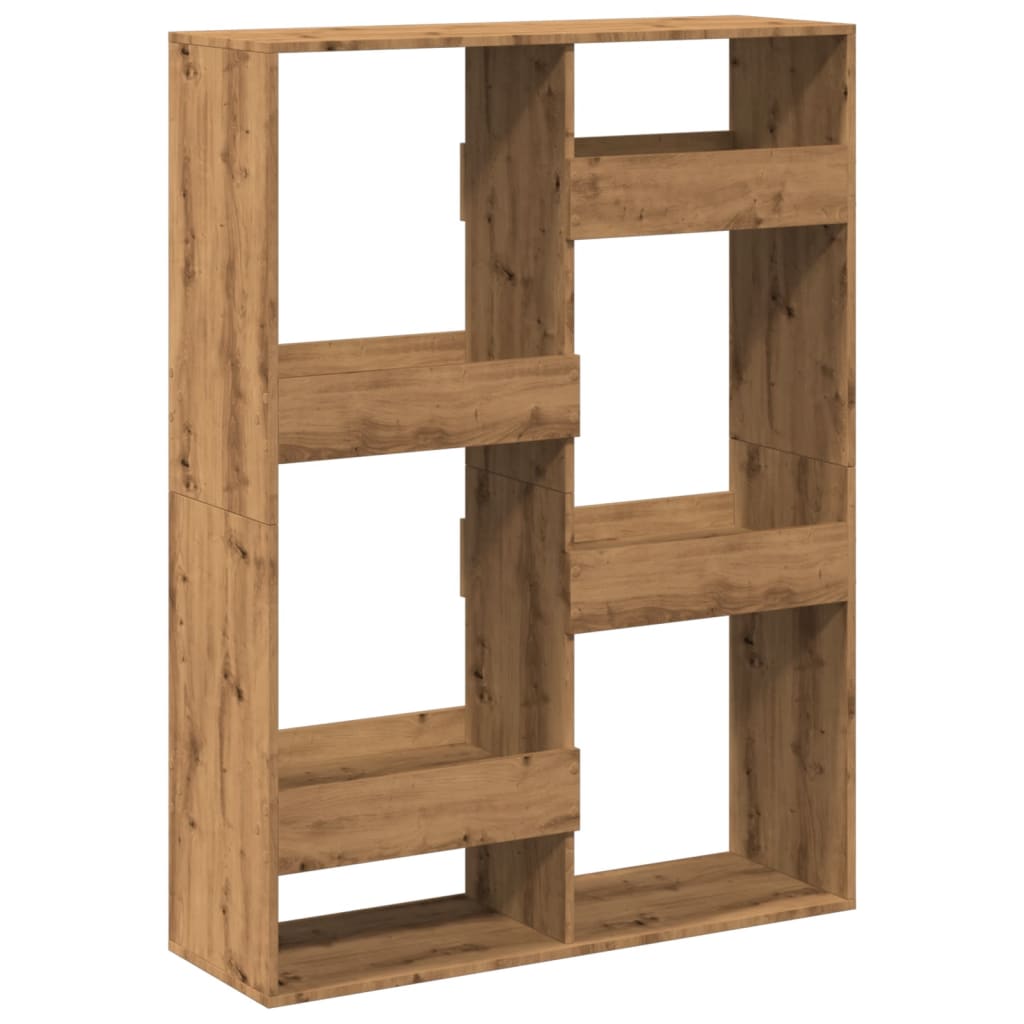 Bibliothèque chêne artisanal 100x33x135 cm bois d'ingénierie - XIOS