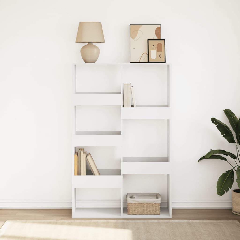 Bibliothèque blanc 100x33x155,5 cm bois d'ingénierie - XIOS