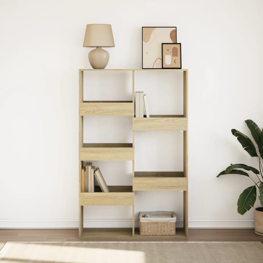 Bibliothèque chêne sonoma 100x33x155,5 cm bois d'ingénierie - XIOS