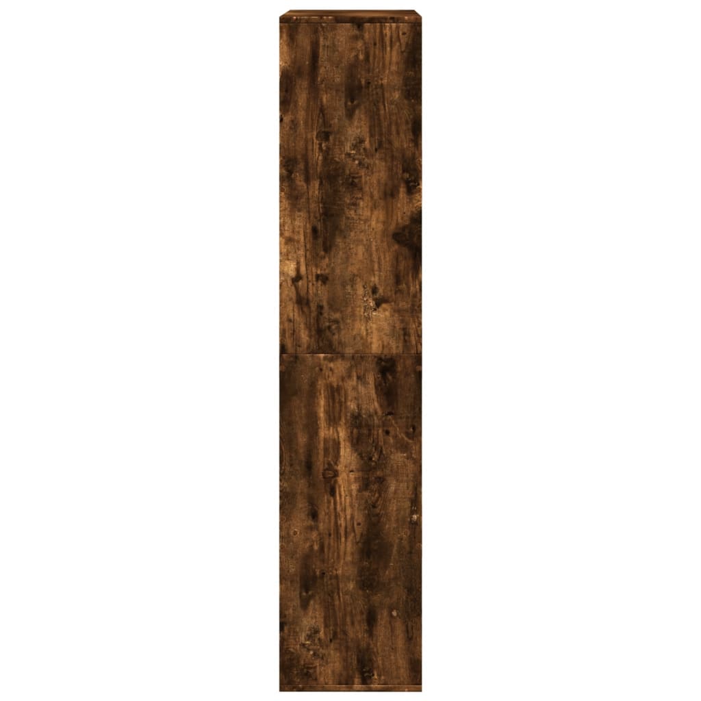 Bibliothèque chêne fumé 100x33x155,5 cm bois d'ingénierie - XIOS