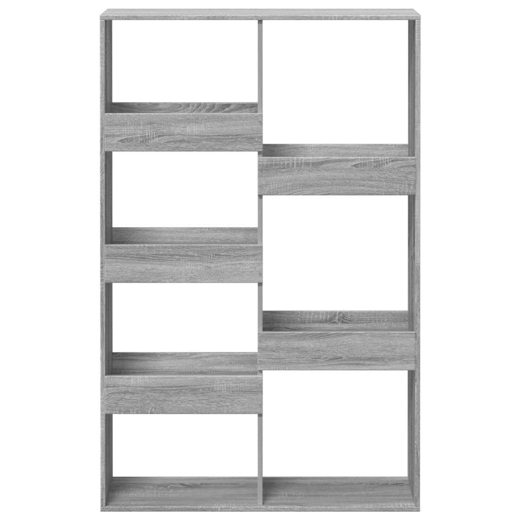 Bibliothèque sonoma gris 100x33x155,5 cm bois d'ingénierie - XIOS