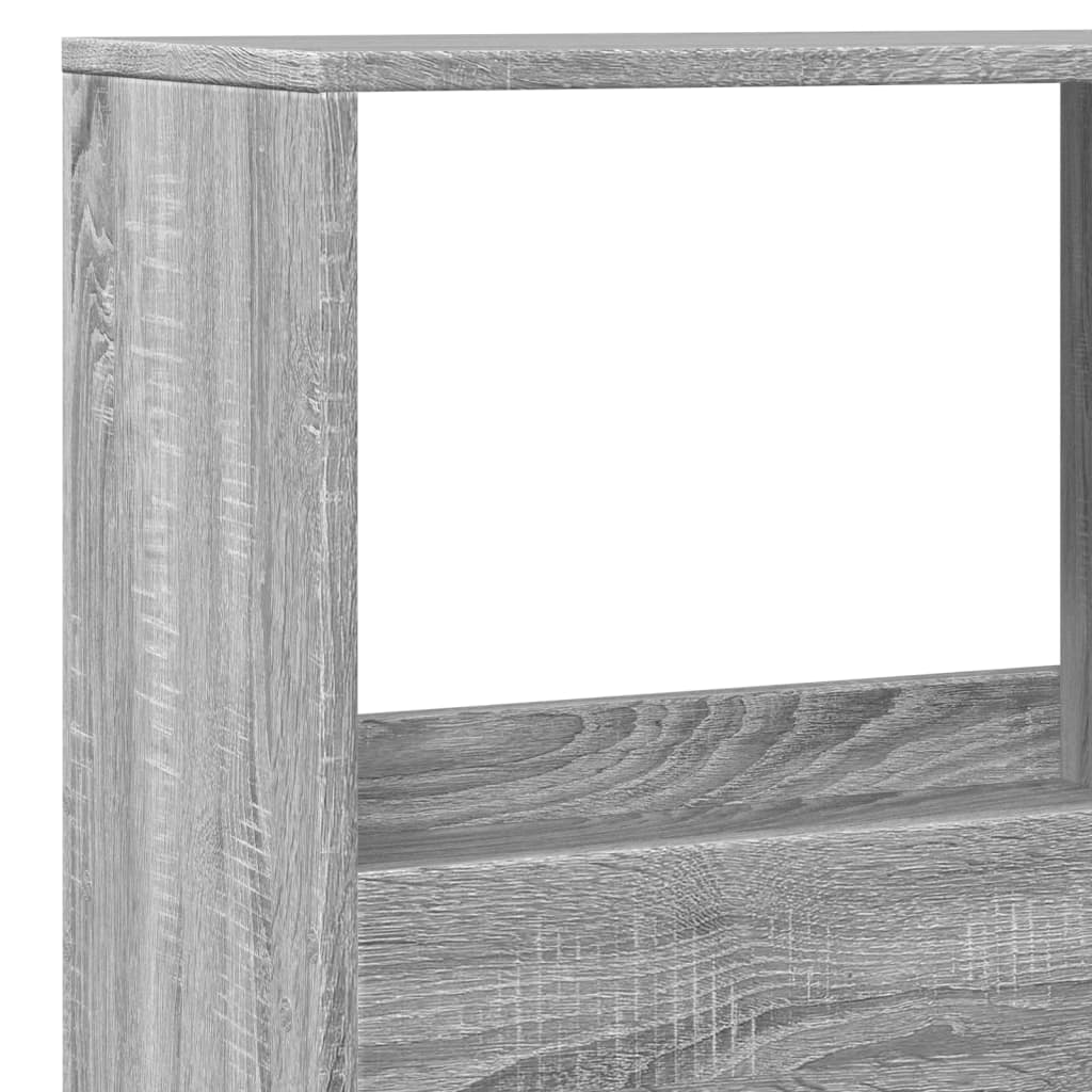Bibliothèque sonoma gris 100x33x155,5 cm bois d'ingénierie - XIOS