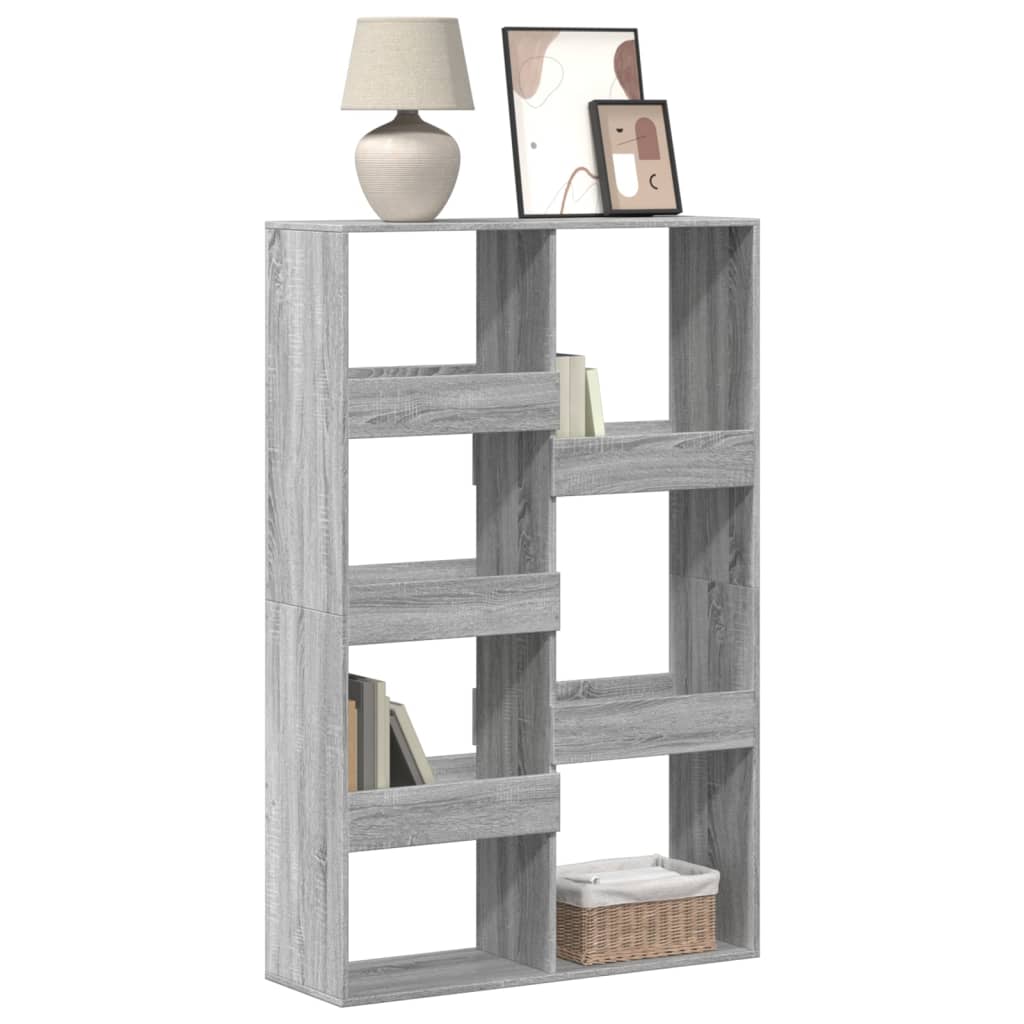 Bibliothèque sonoma gris 100x33x155,5 cm bois d'ingénierie - XIOS