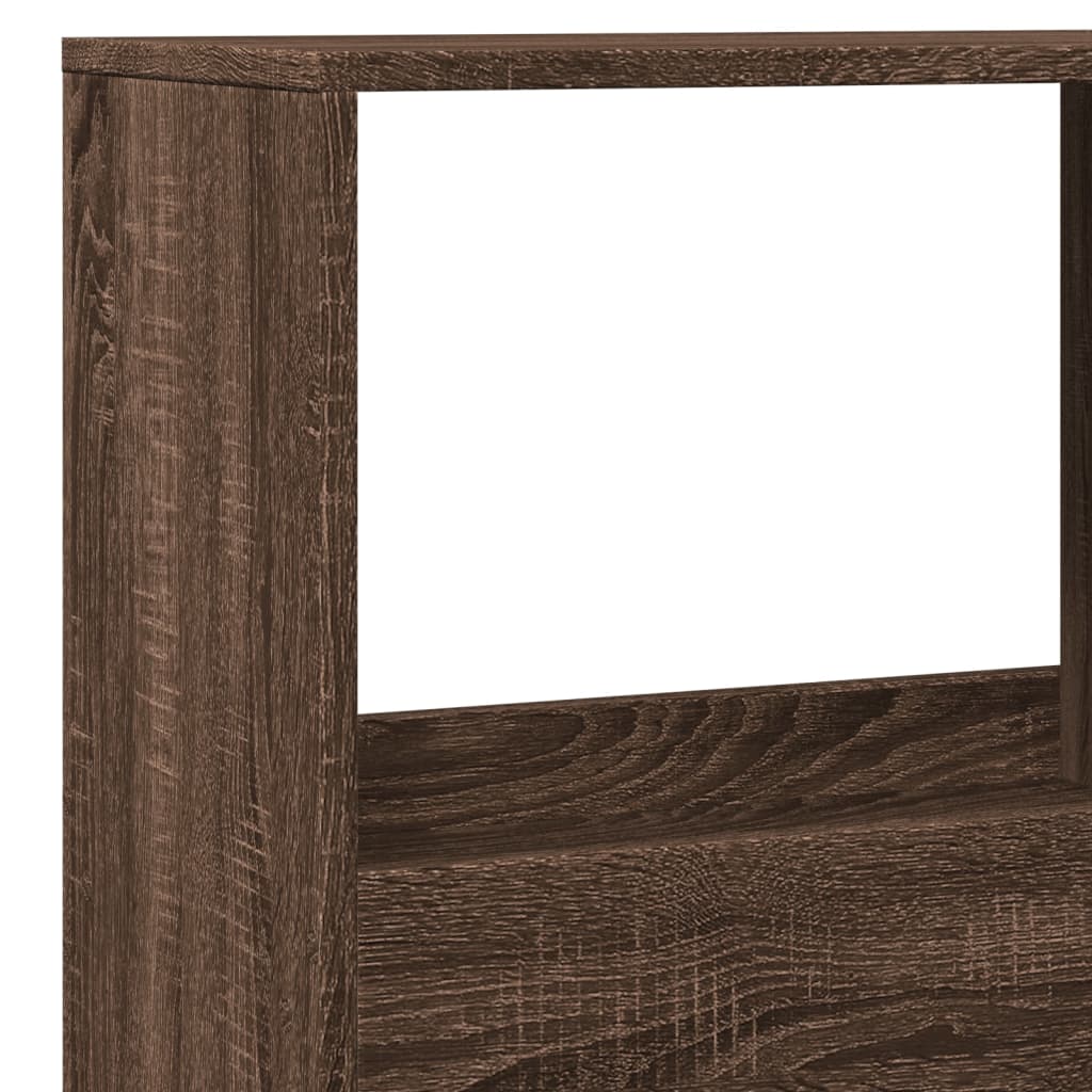 Bibliothèque chêne marron 100x33x155,5 cm bois d'ingénierie - XIOS