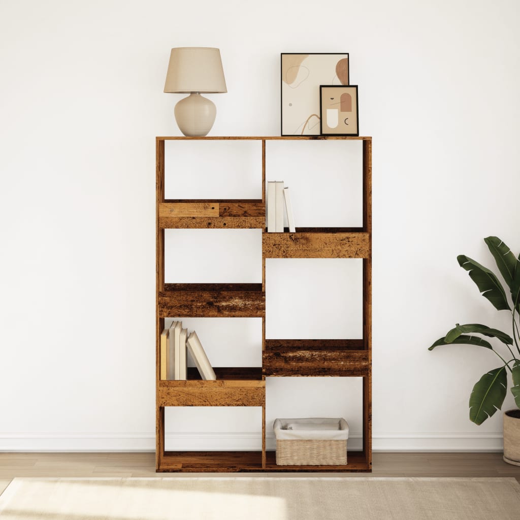 Bibliothèque vieux bois 100x33x155,5 cm bois d'ingénierie - XIOS