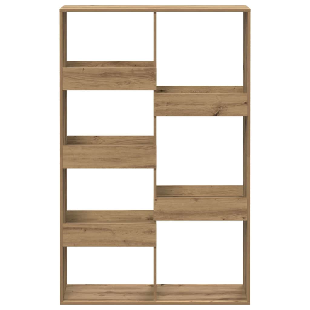 Bibliothèque chêne artisanal 100x33x155,5 cm bois d'ingénierie - XIOS