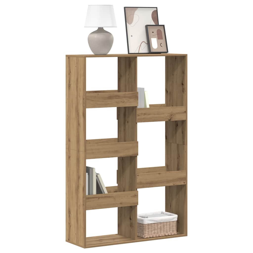 Bibliothèque chêne artisanal 100x33x155,5 cm bois d'ingénierie - XIOS