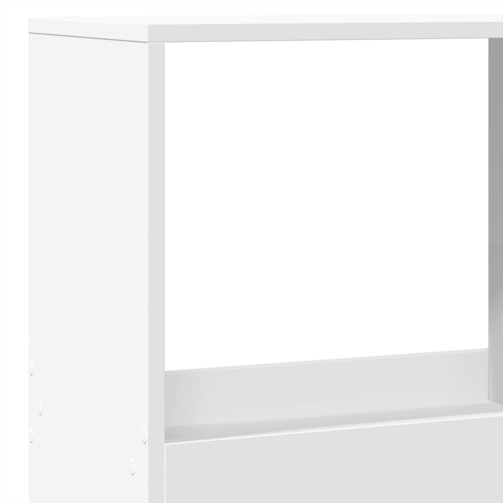 Bibliothèque blanc 100x33x175 cm bois d'ingénierie - XIOS