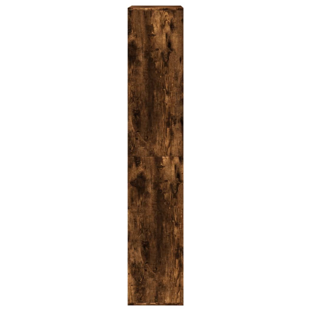 Bibliothèque chêne fumé 100x33x175 cm bois d'ingénierie - XIOS