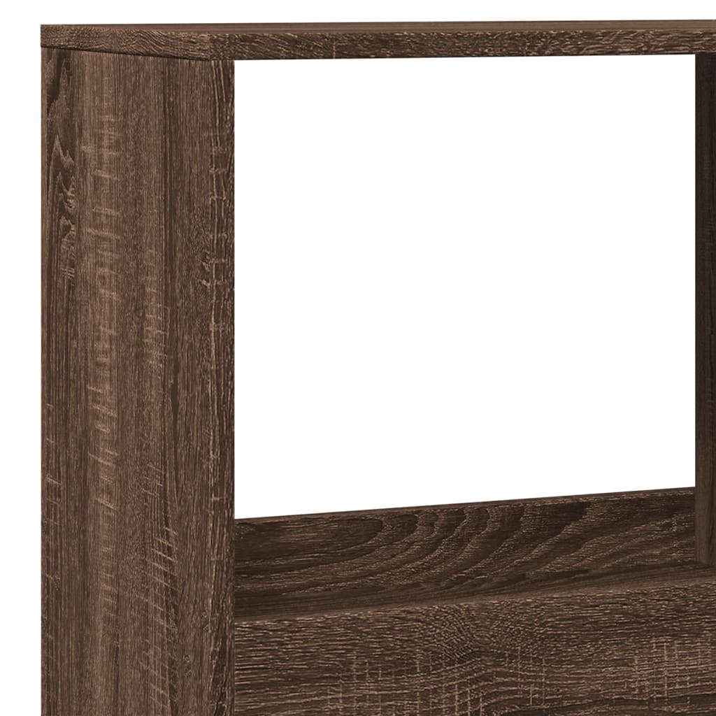 Bibliothèque chêne marron 100x33x175 cm bois d'ingénierie - XIOS