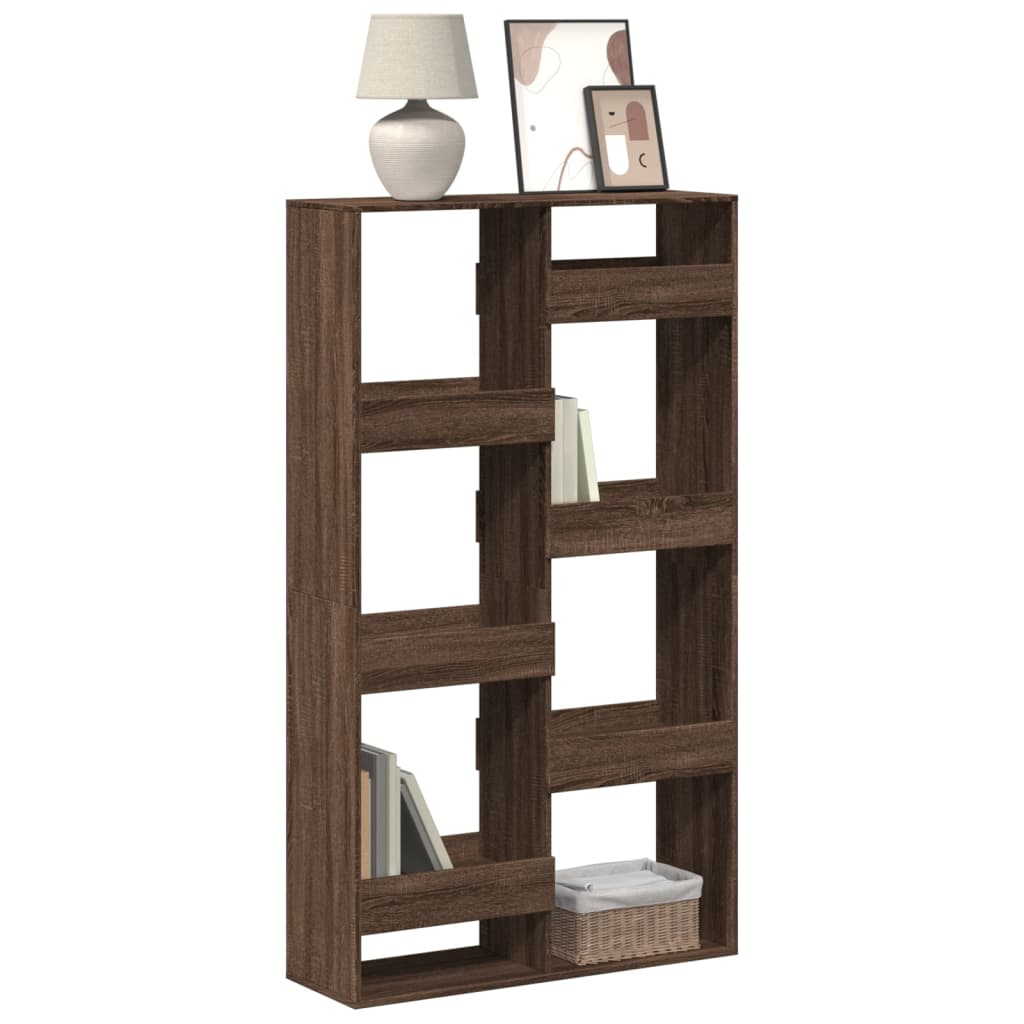 Bibliothèque chêne marron 100x33x175 cm bois d'ingénierie - XIOS