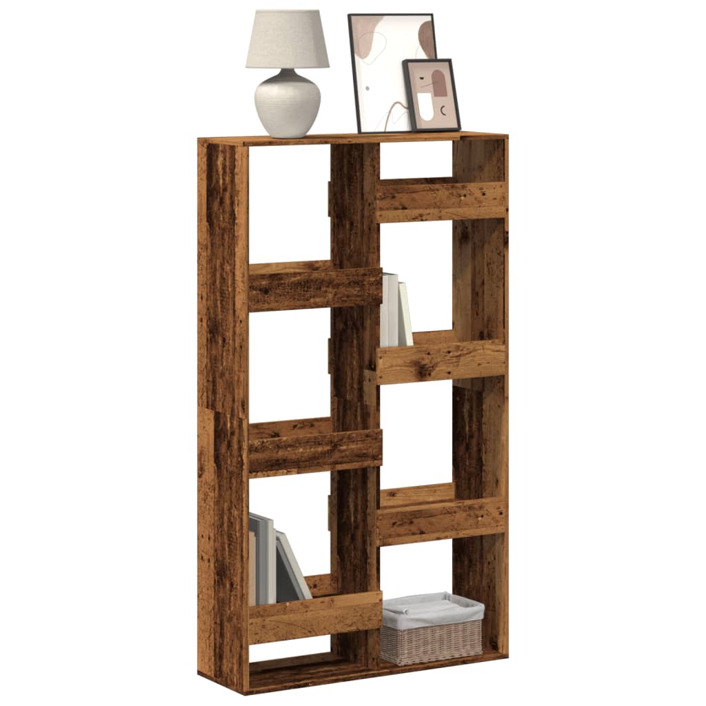 Bibliothèque vieux bois 100x33x175 cm bois d'ingénierie - XIOS