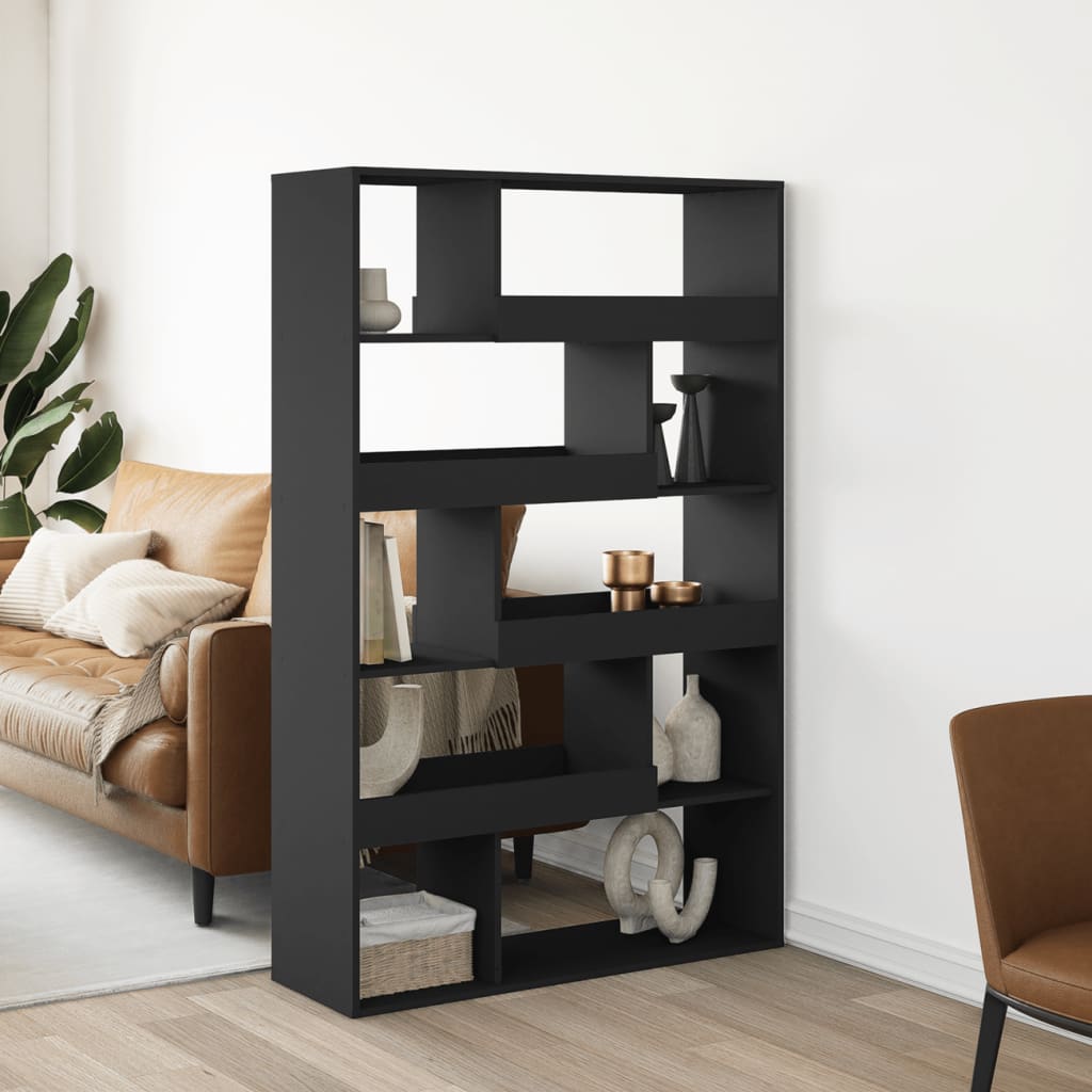Cloison de séparation noir 100x33x156,5 cm bois d'ingénierie - XIOS