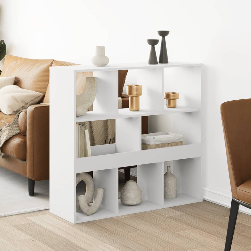 Cloison de séparation blanc 100x33x94,5 cm bois d'ingénierie - XIOS