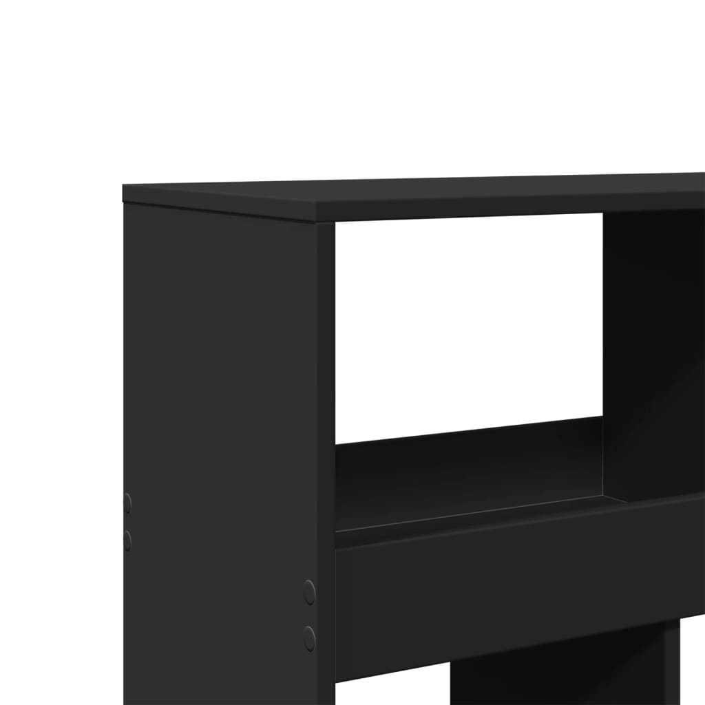 Cloison de séparation noir 100x33x125,5 cm bois d'ingénierie - XIOS