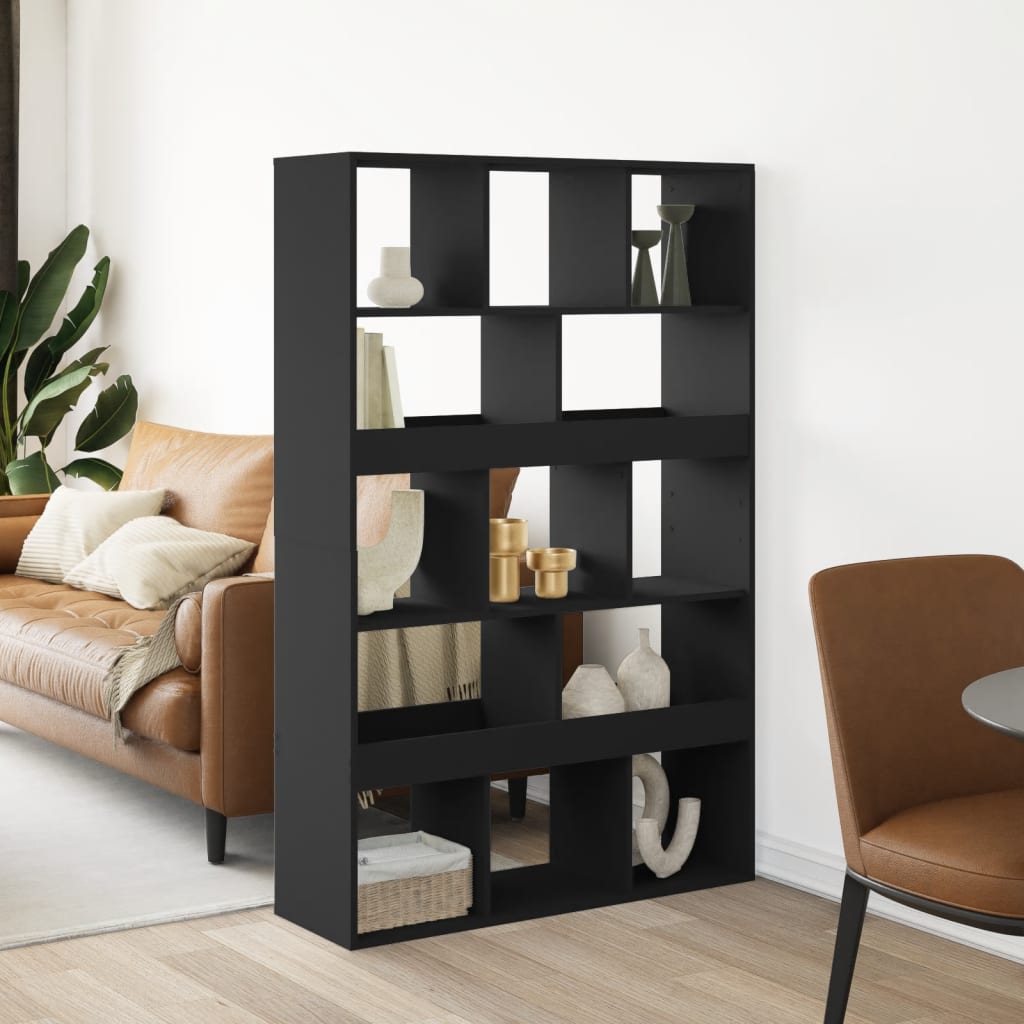 Cloison de séparation noir 100x33x156,5 cm bois d'ingénierie - XIOS