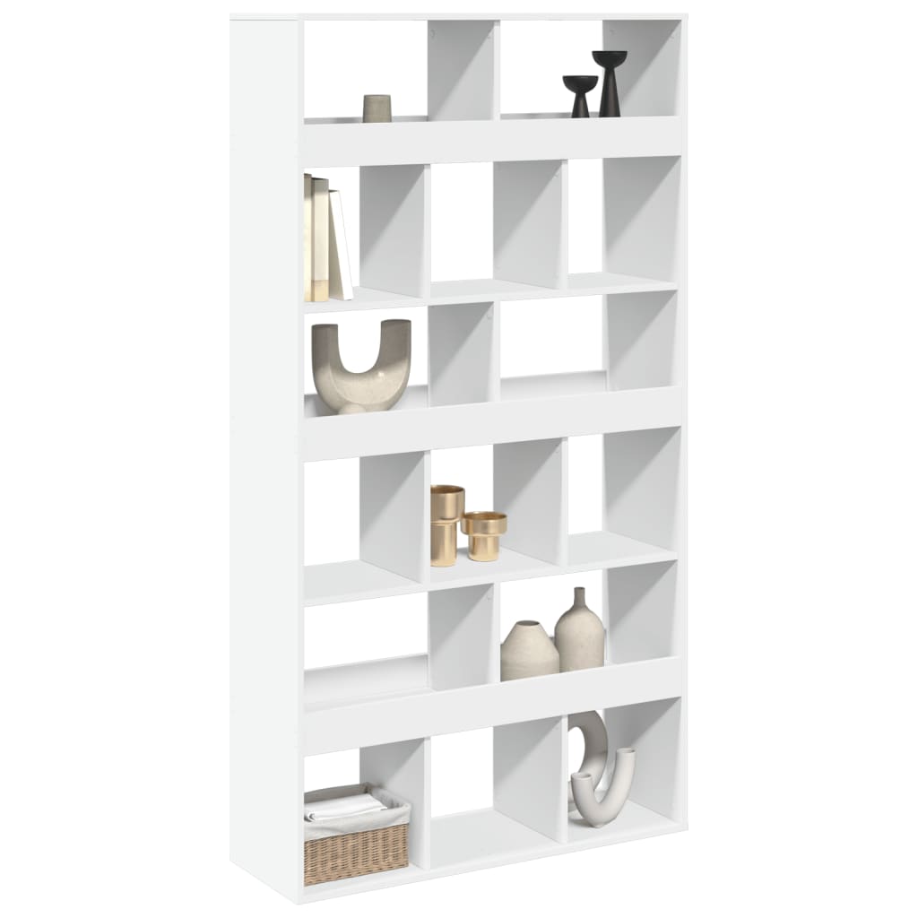 Cloison de séparation blanc 100x33x187,5 cm bois d'ingénierie - XIOS