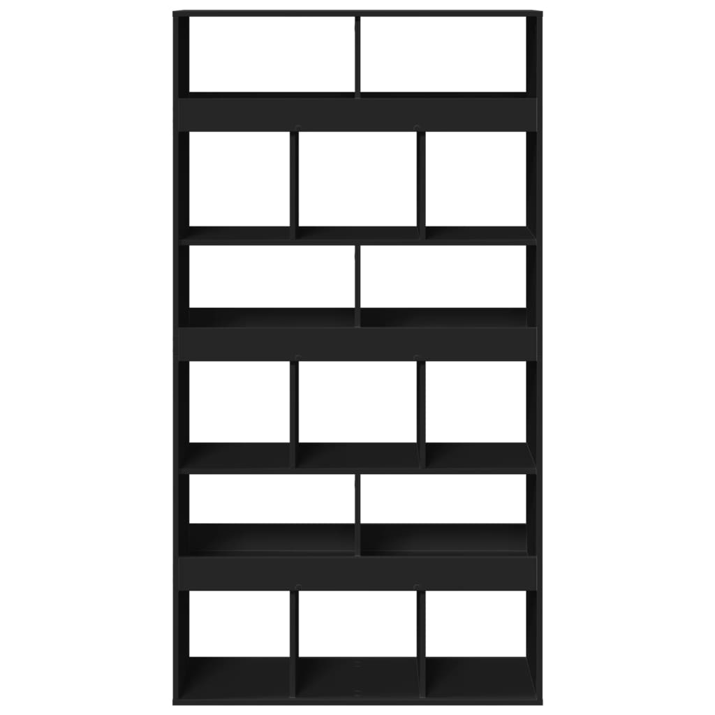 Cloison de séparation noir 100x33x187,5 cm bois d'ingénierie - XIOS