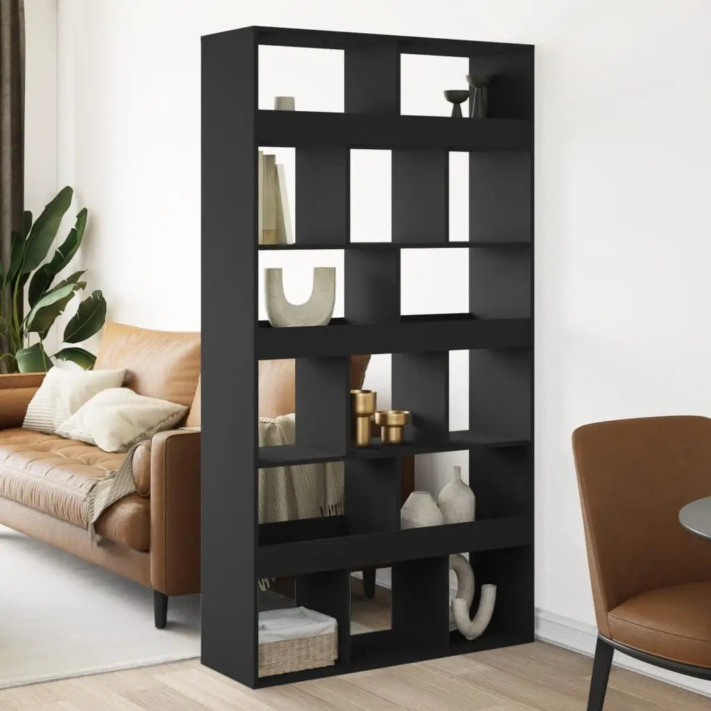 Cloison de séparation noir 100x33x187,5 cm bois d’ingénierie - XIOS