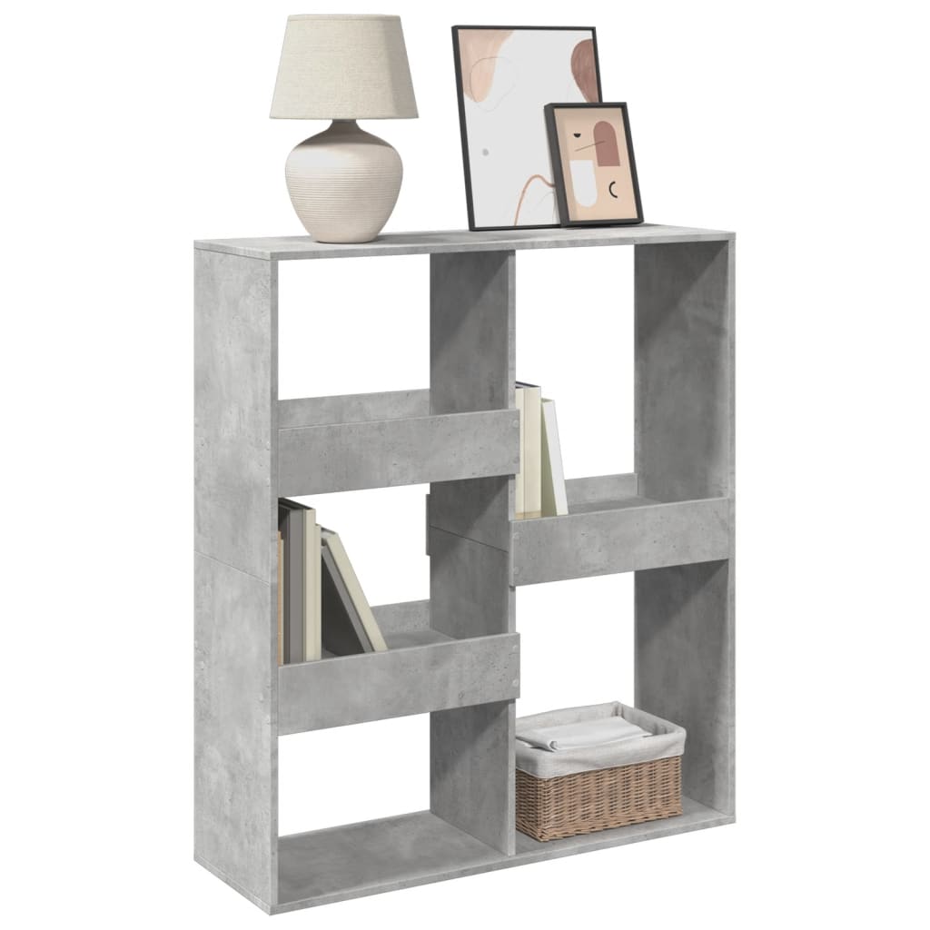 Cloison de séparation gris béton 100x33x115cm bois d'ingénierie - XIOS