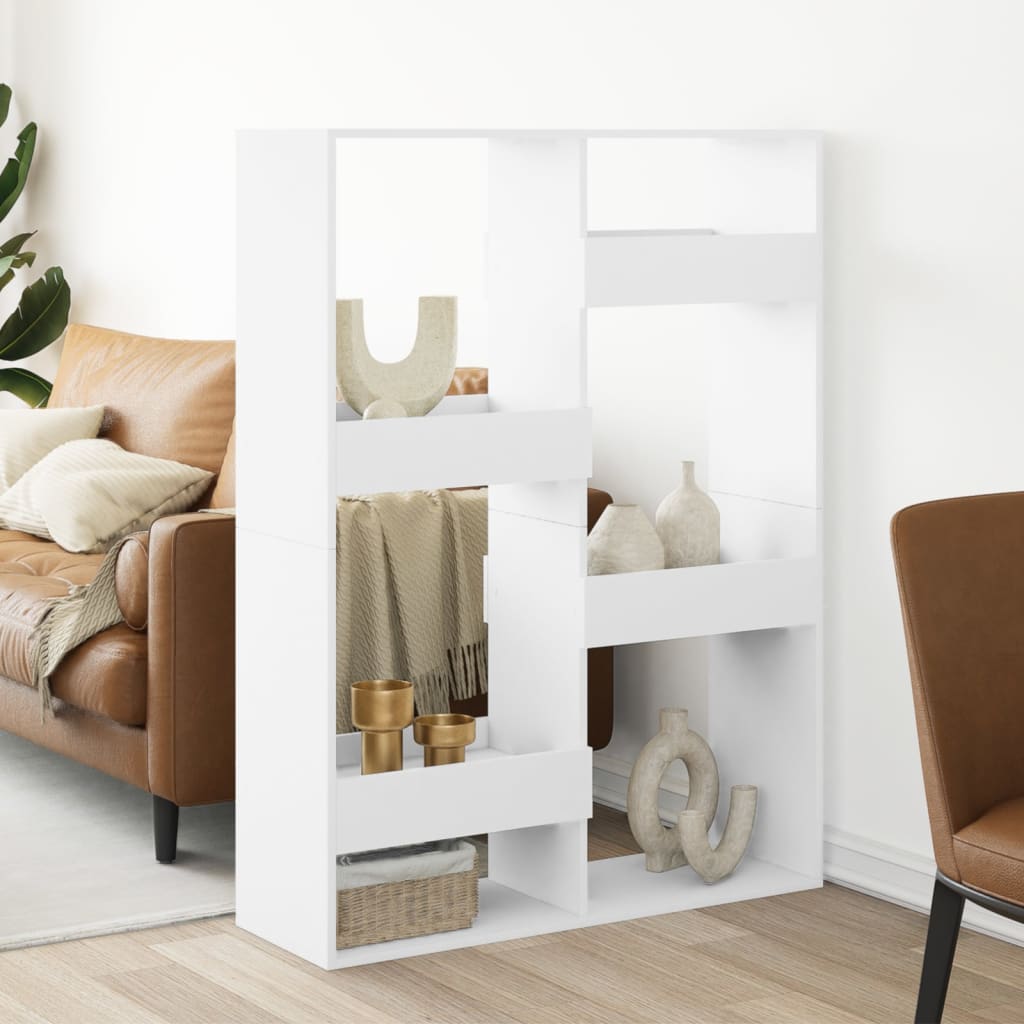 Cloison de séparation blanc 100x33x135 cm bois d'ingénierie - XIOS