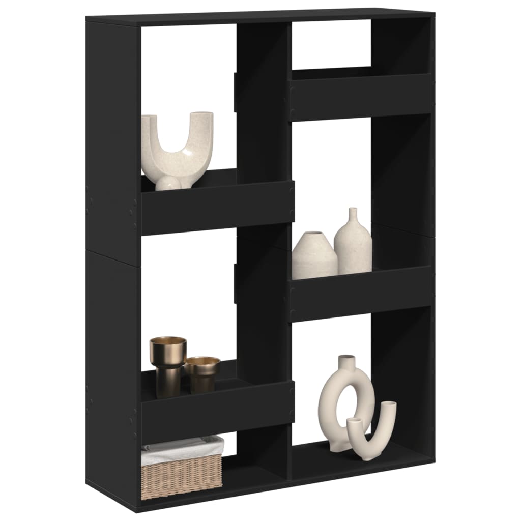 Cloison de séparation noir 100x33x135 cm bois ingénierie - XIOS