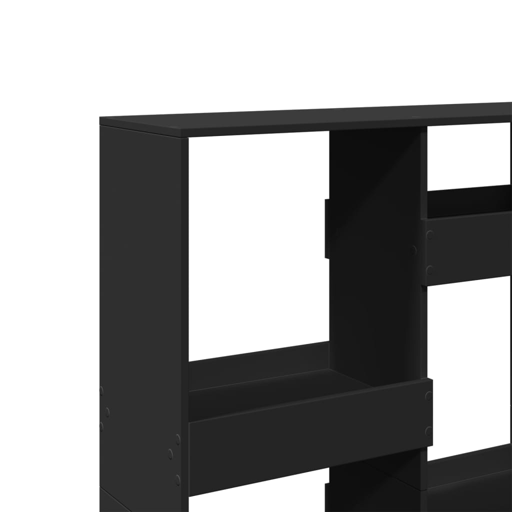 Cloison de séparation noir 100x33x135 cm bois ingénierie - XIOS