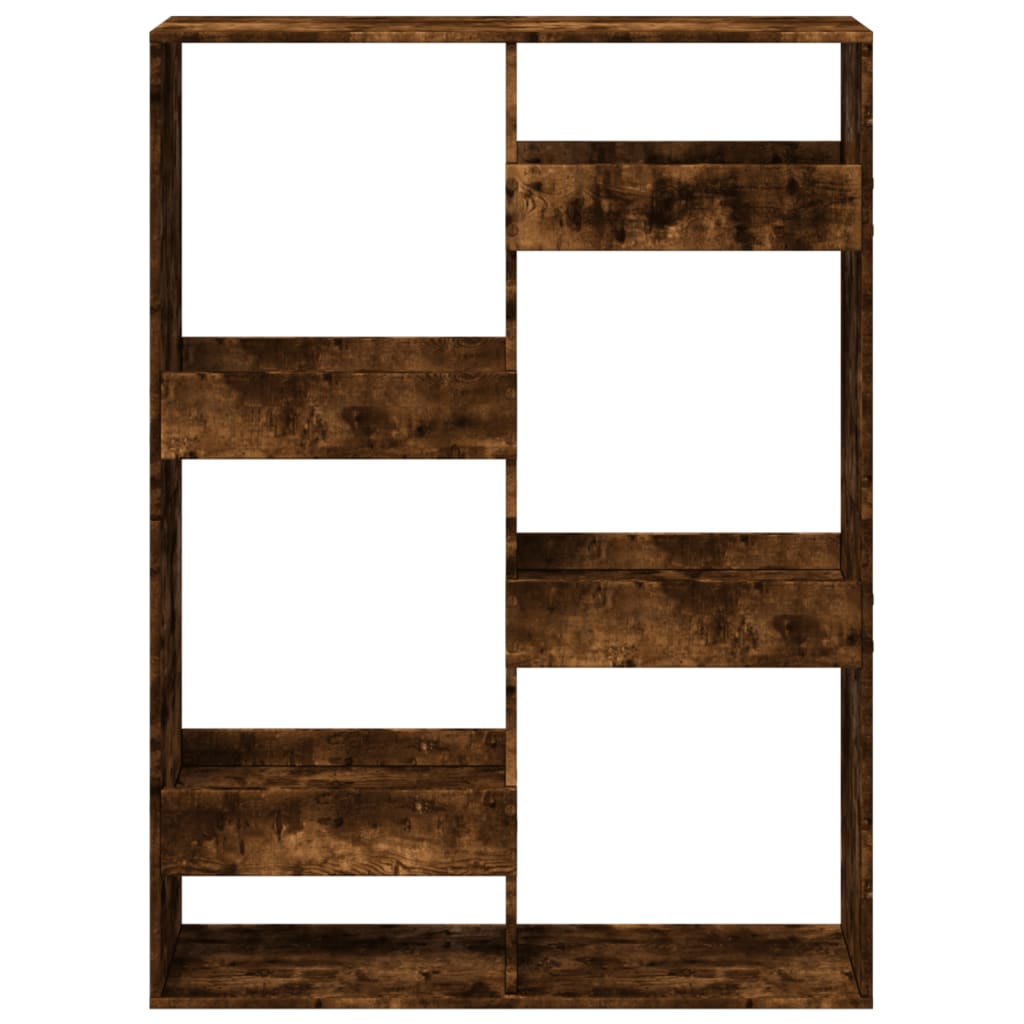 Cloison de séparation chêne fumé100x33x135 cm bois d'ingénierie - XIOS