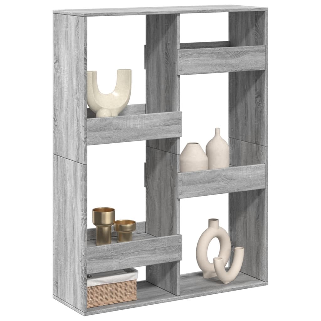 Cloison de séparation sonoma gris 100x33x135 cm bois ingénierie - XIOS