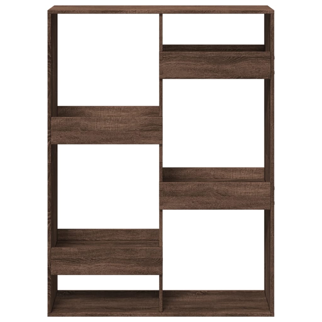 Cloison de séparation chêne marron 100x33x135cm bois ingénierie - XIOS