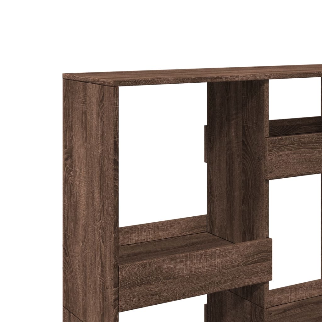 Cloison de séparation chêne marron 100x33x135cm bois ingénierie - XIOS