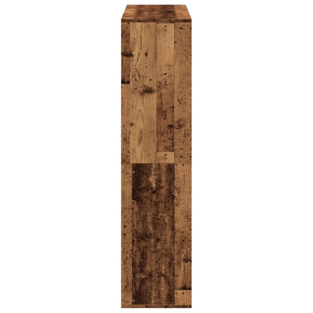 Cloison de séparation vieux bois 100x33x135cm bois d'ingénierie - XIOS