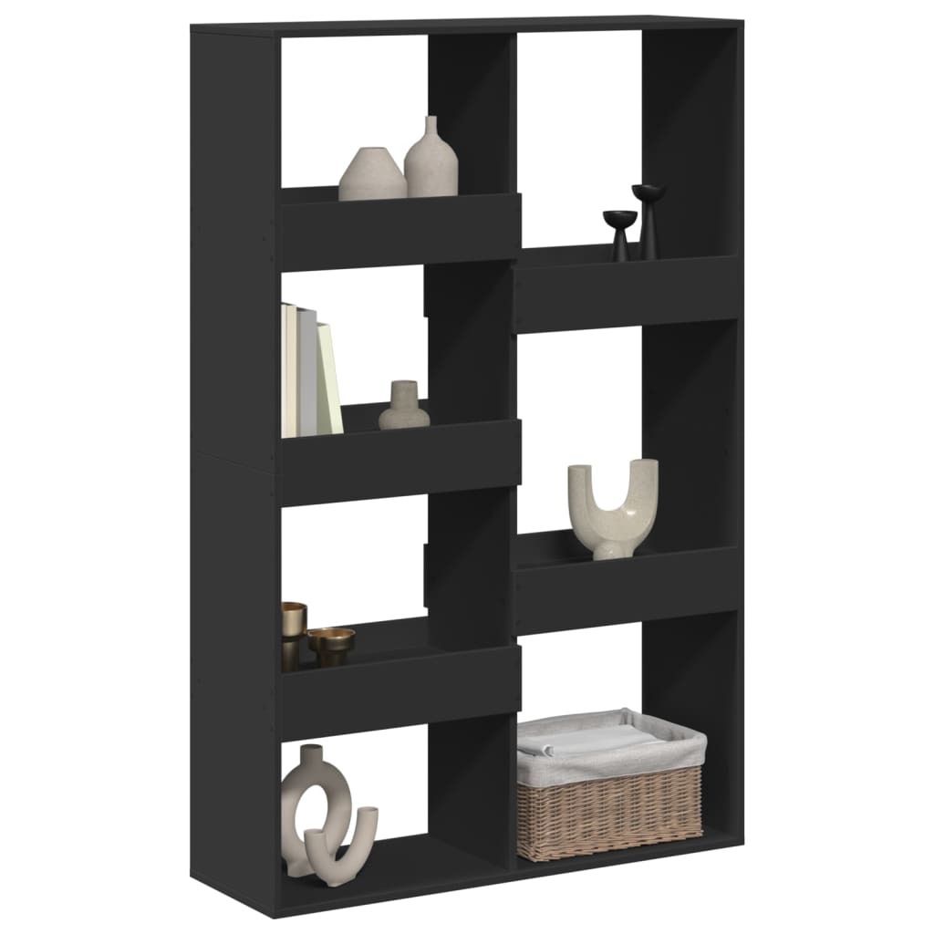 Cloison de séparation noir 100x33x155,5 cm bois d'ingénierie - XIOS