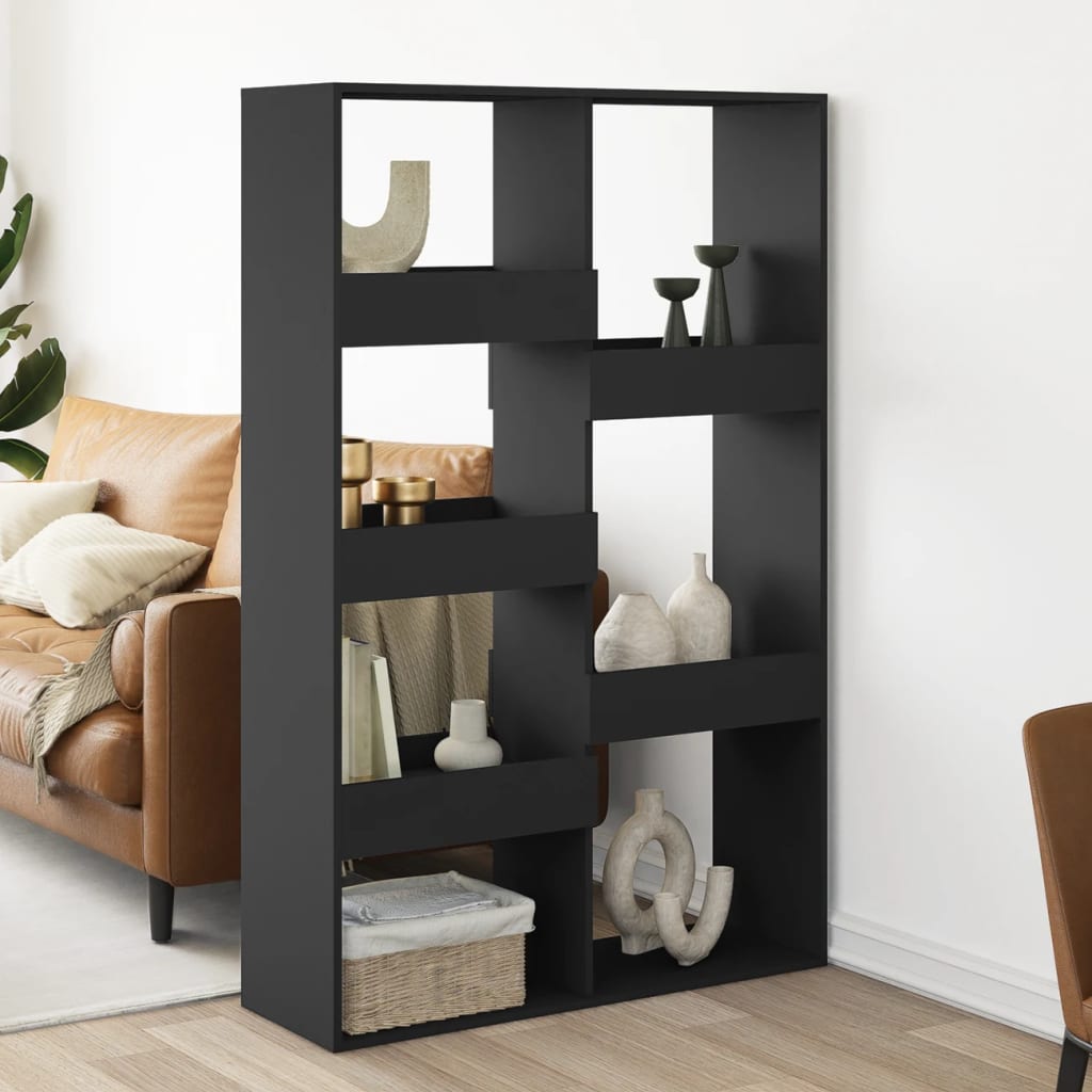 Cloison de séparation noir 100x33x155,5 cm bois d'ingénierie - XIOS