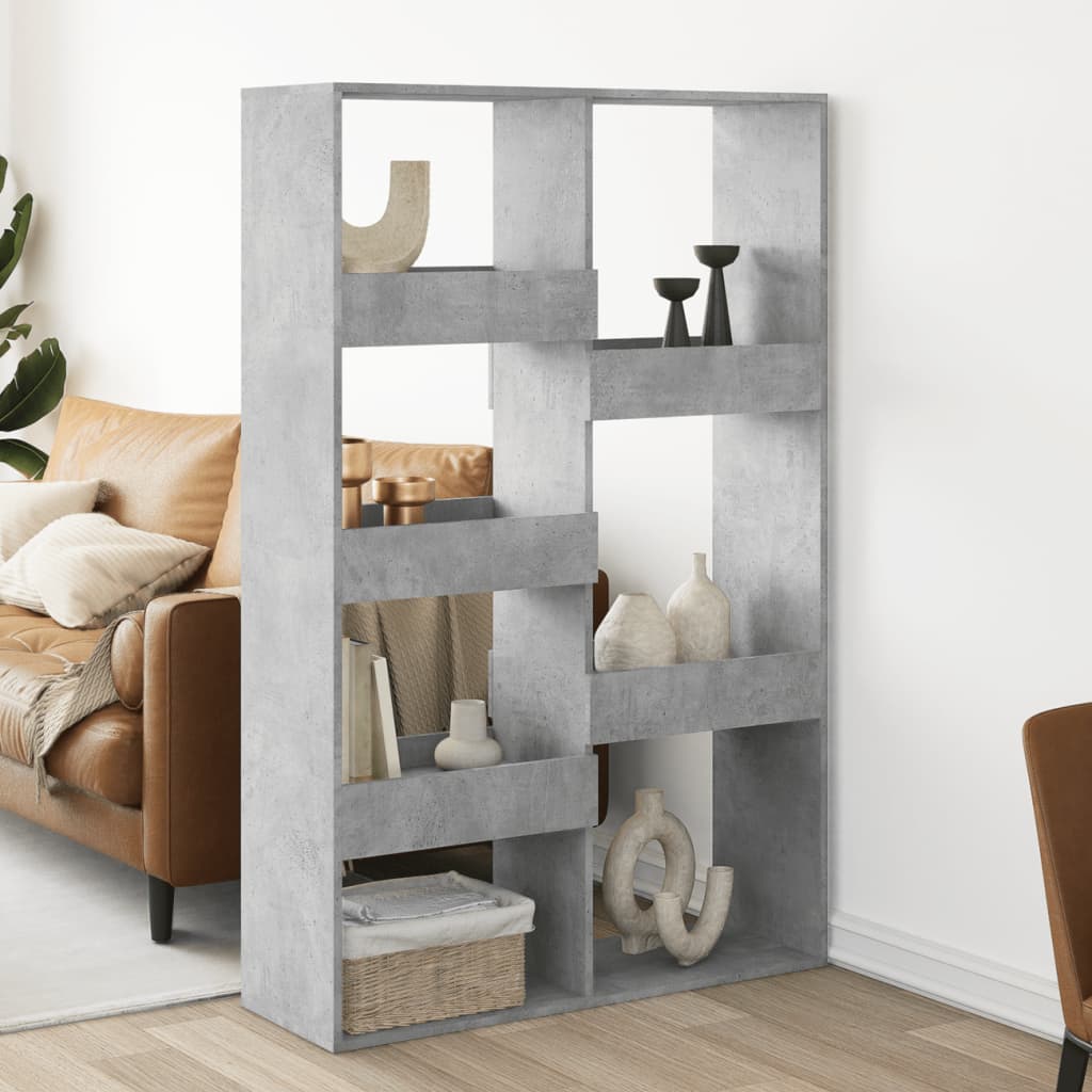 Cloison de séparation gris béton 100x33x155,5cm bois ingénierie - XIOS