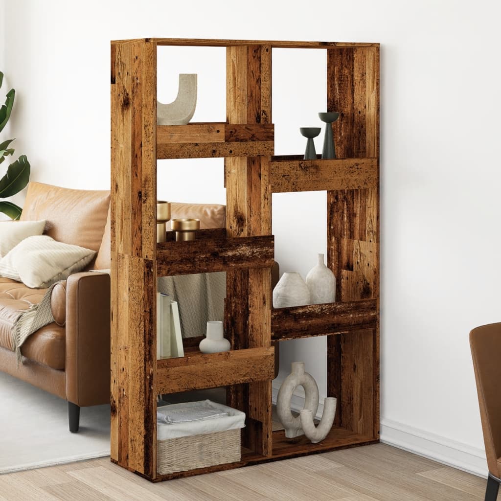 Cloison de séparation vieux bois 100x33x155,5cm bois ingénierie - XIOS