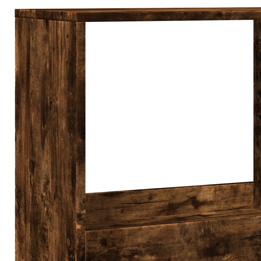 Cloison de séparation chêne fumé100x33x175 cm bois d'ingénierie - XIOS