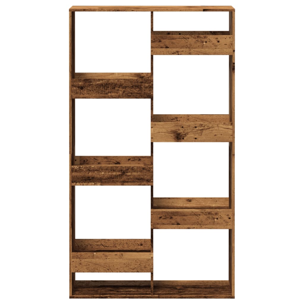 Cloison de séparation vieux bois 100x33x175cm bois d'ingénierie - XIOS