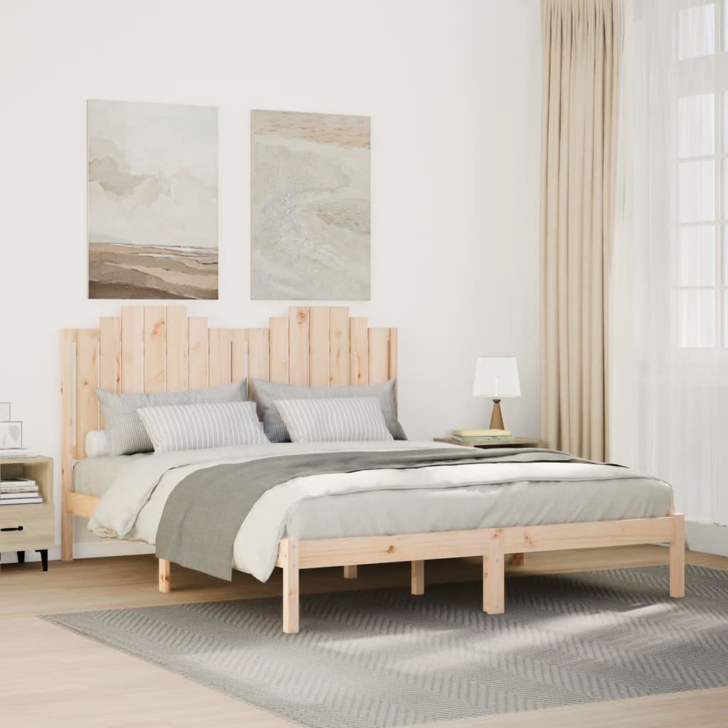 Cadre de lit extra long sans matelas 140x220 cm bois massif - XIOS
